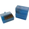 MTM Ammo Box 50 rd. Flip-Top 223/204Ruger/6x47 Clr-Blue #RS-50-24